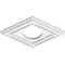 Ekena Millwork Diamond Architectural Grde PVC Ceiling Medallion, 10"W x 6 5/8"H x 3"ID x 3 1/2"C x 1"P, One-Piece CMP10X6DD-03000 - alternate 4